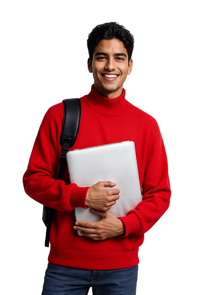 Student at laptop